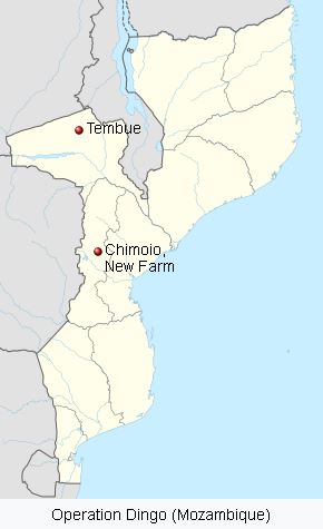 map showing chimoio and tembue